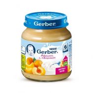 Gerber пюре абрикос с творогом, 125 г